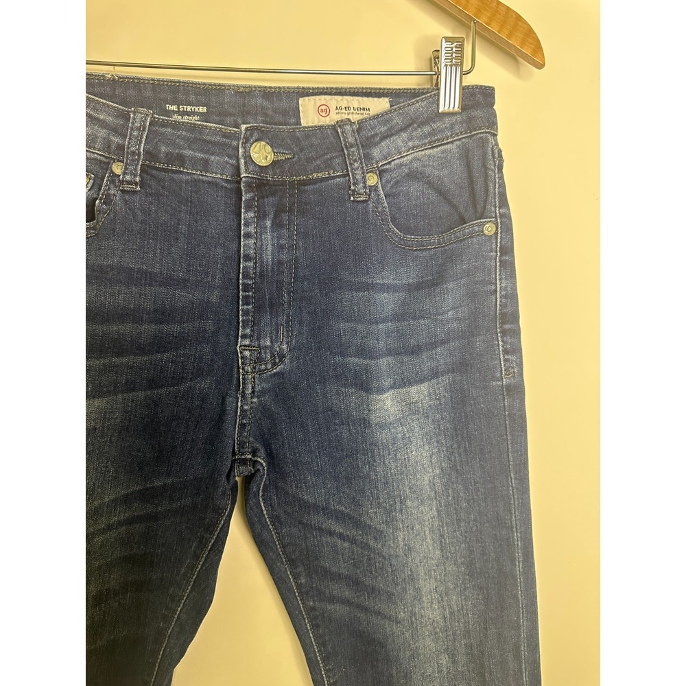 AG Adriano Goldschmeid The Stryker Boys Slim Straight Medium Dark Wash Jeans 16 - Picture 8 of 14